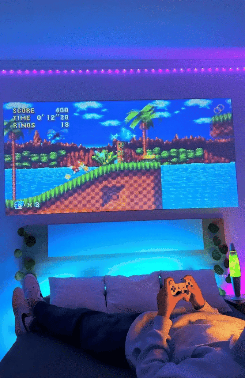 Proyector con Juegos Retro