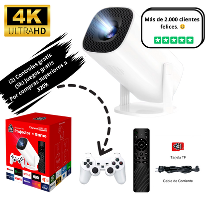Proyector con Juegos Retro