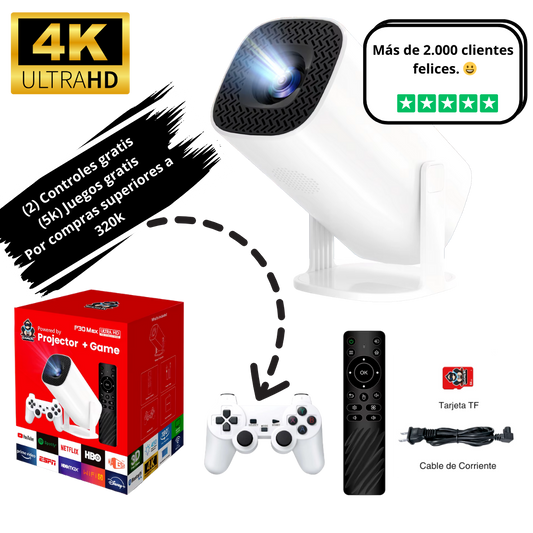Proyector con Juegos Retro